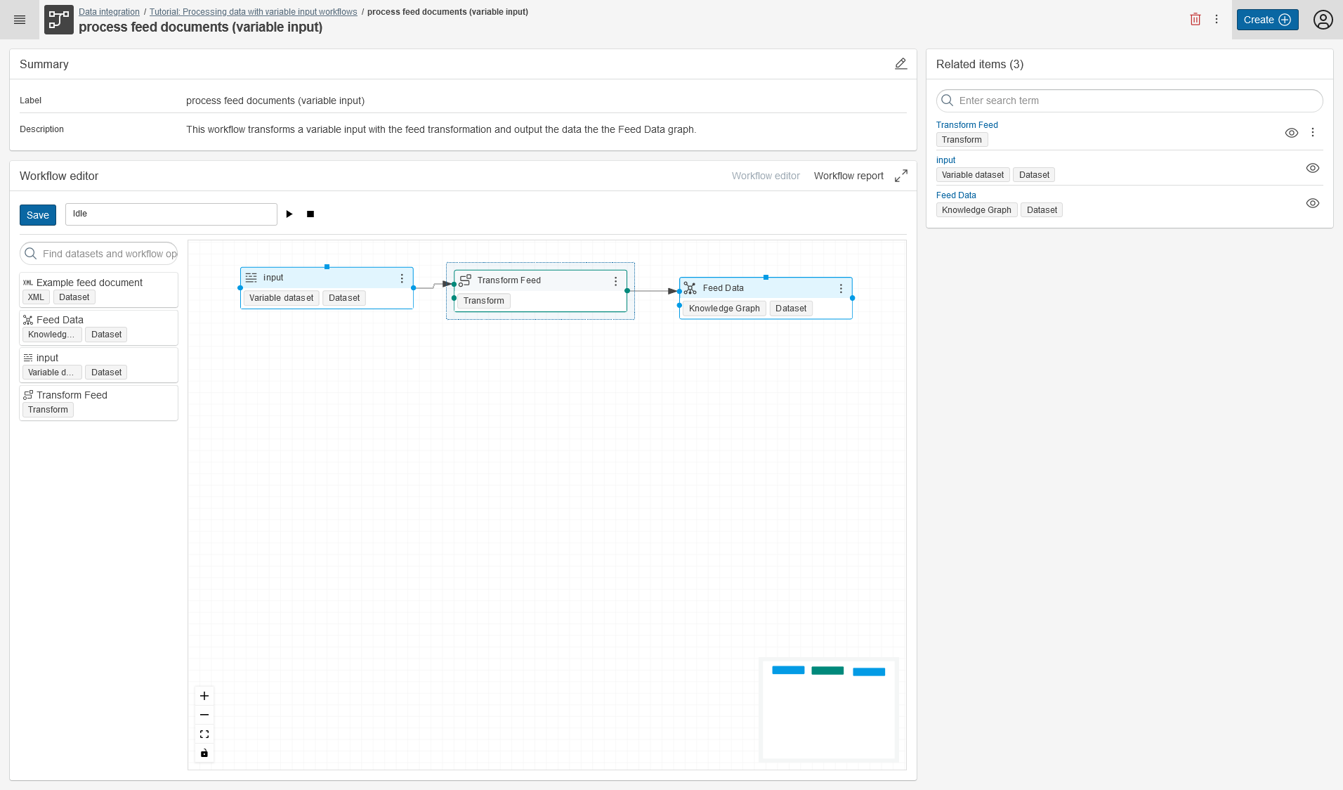 Workflow with variable input