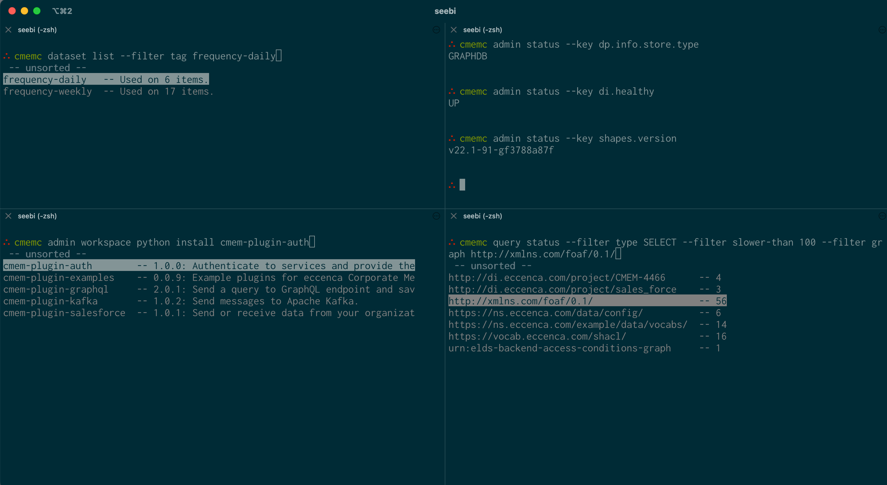 22.2: Automate - cmemc Multiple Filter / Admin Status 22.2: Automate - cmemc Multiple Filter / Admin Status