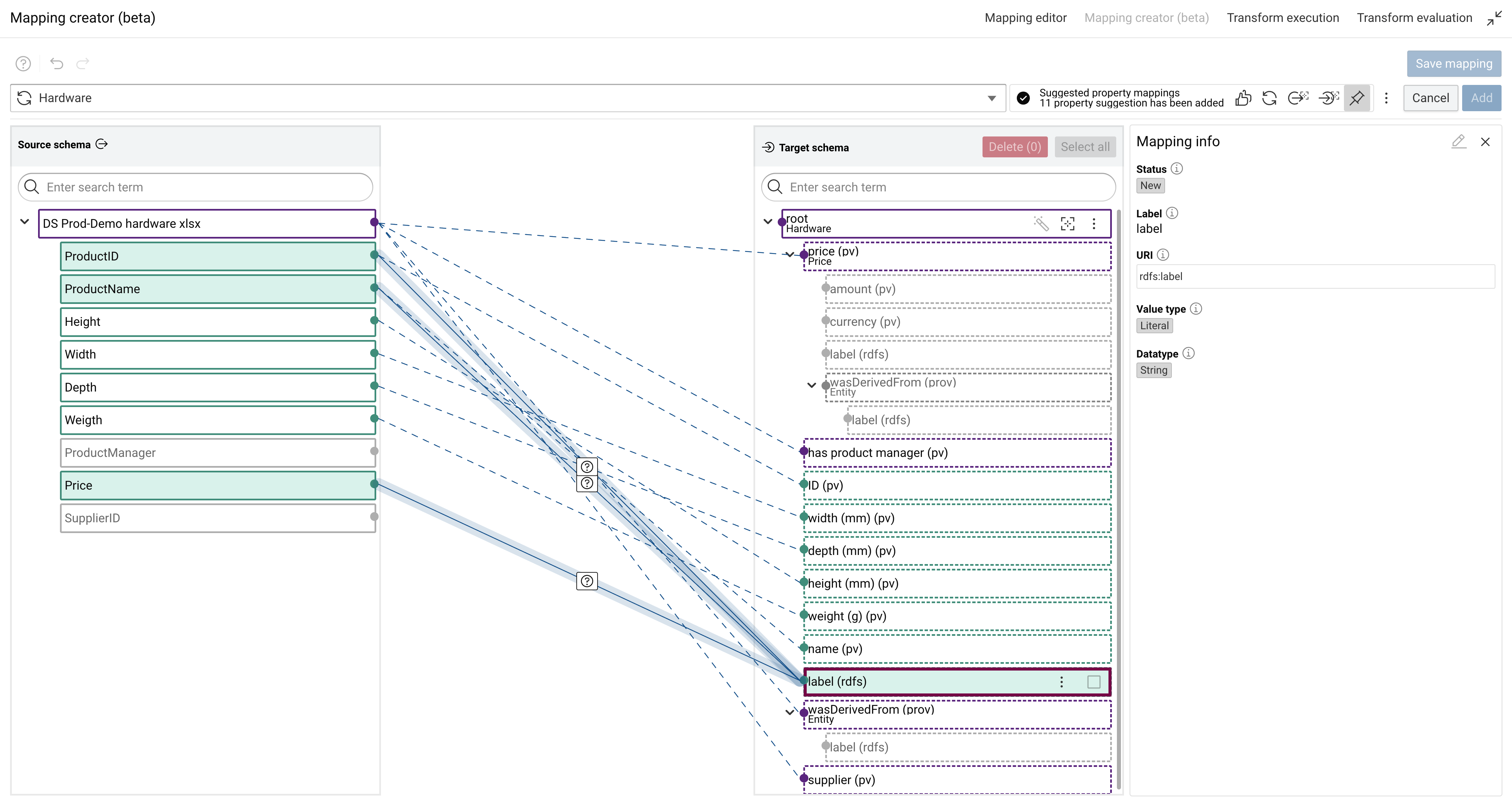 26.1: Build - Mapping Creator AI Suggestions
